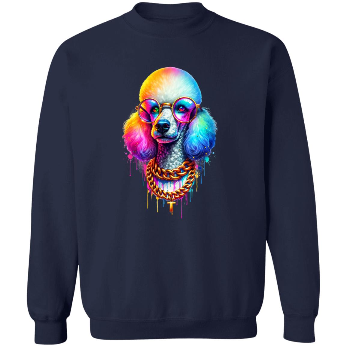 Poodle with glasses hip style Color Splash Unisex product image 6
