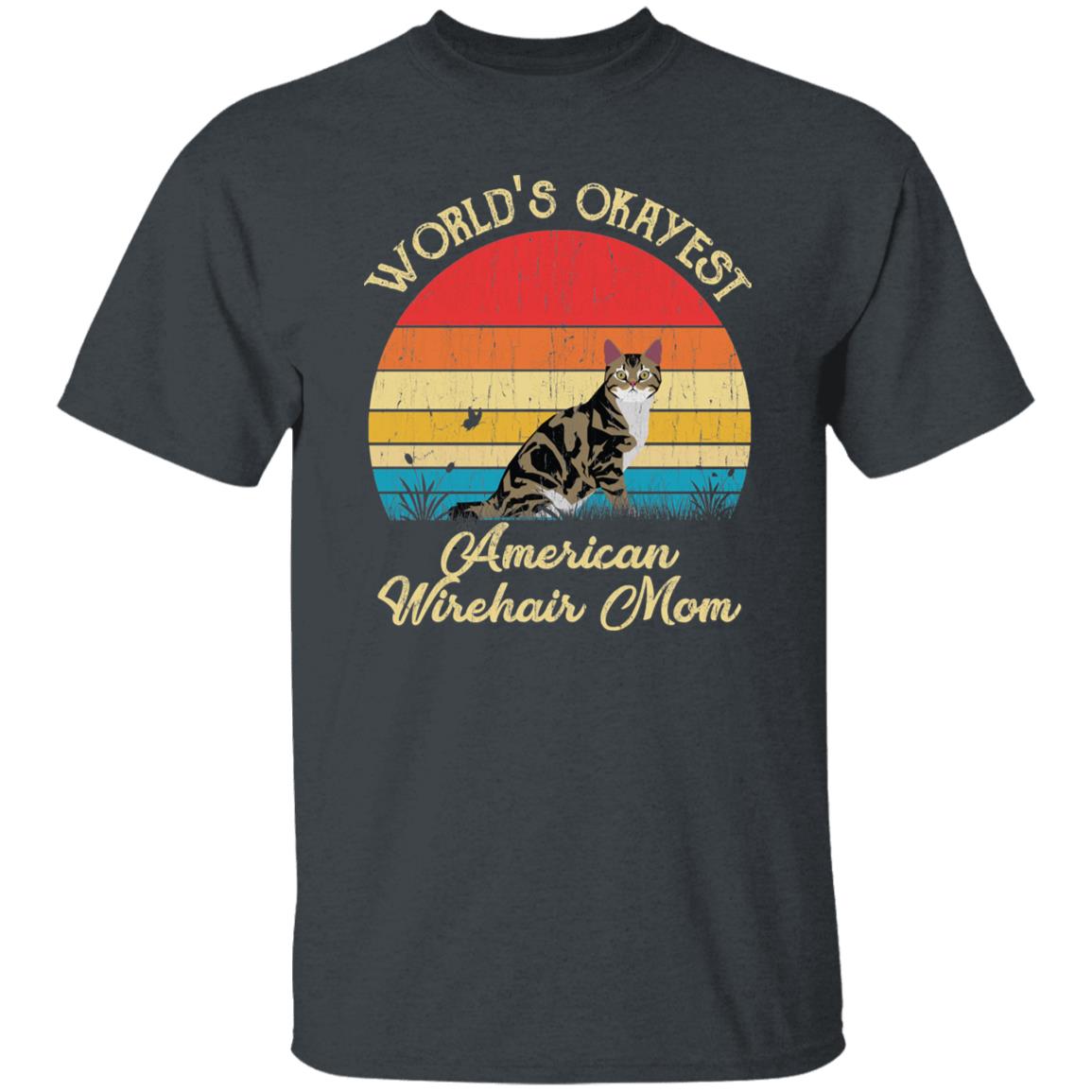 World's Okayest American wirehair mom Retro Style Unisex product image 2