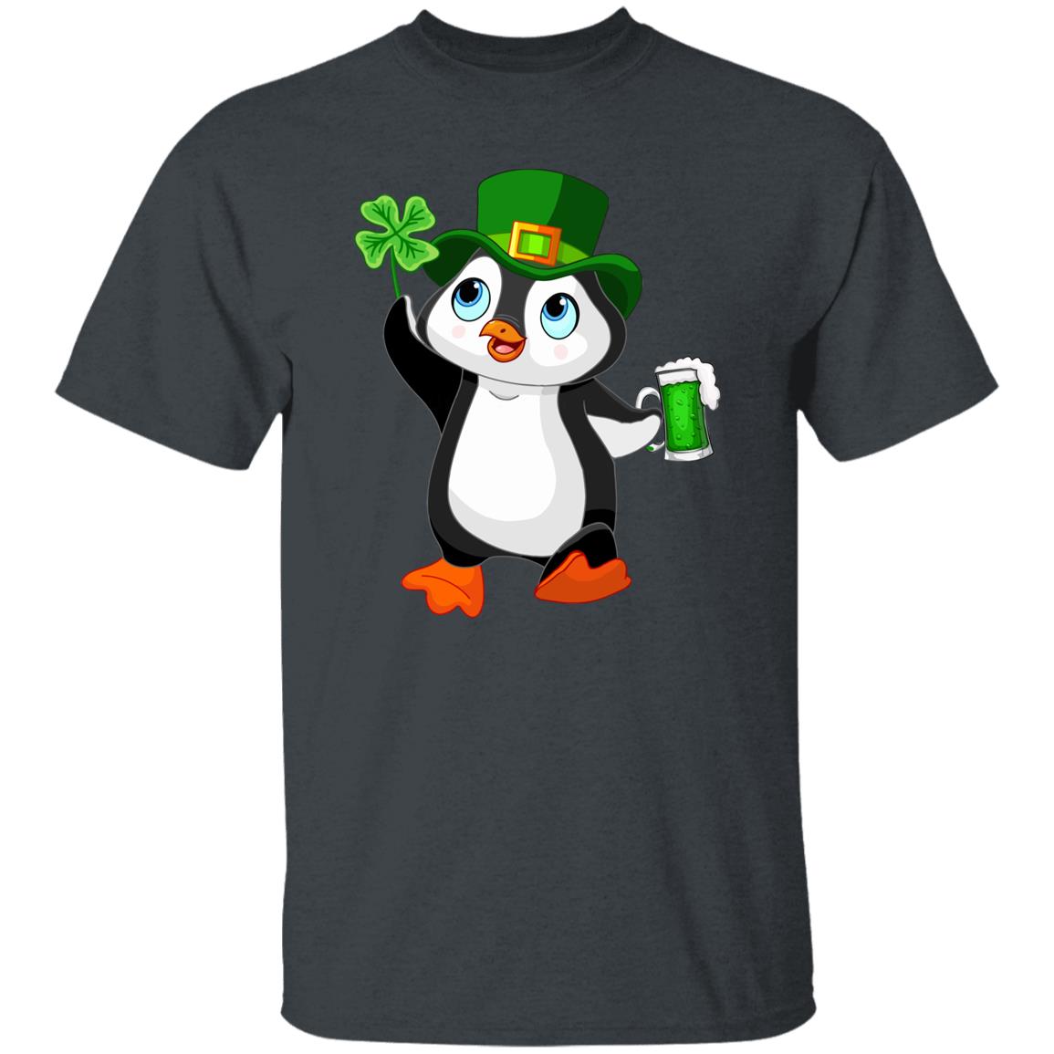Penguin with shamrock and beer St Patrick Day Unisex product image 2