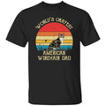 World's Okayest American wirehair dad Retro Style Unisex product image 1