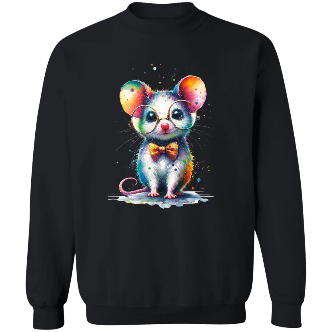 Cute inteligent mouse with glasses Color Splash Unisex product image 5