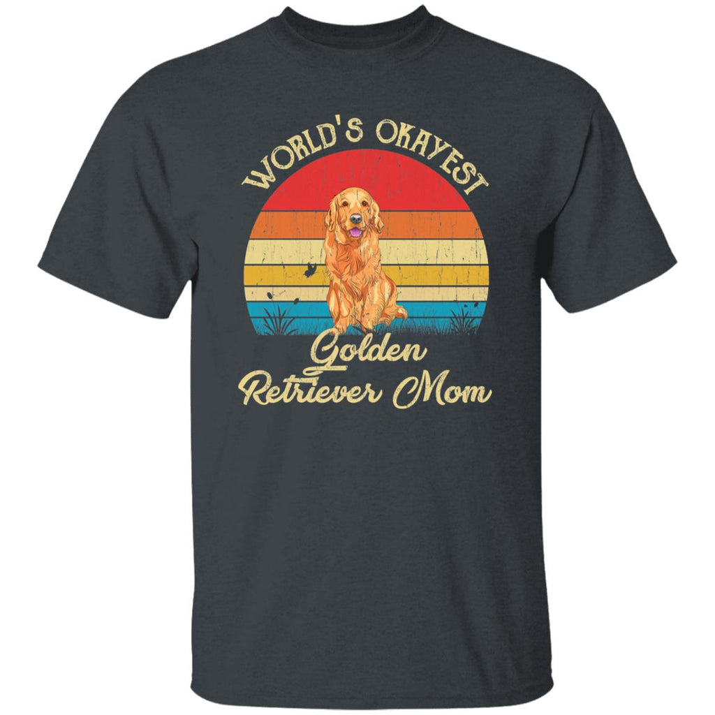World's Okayest Golden retriever mom Retro Style Unisex product image 2