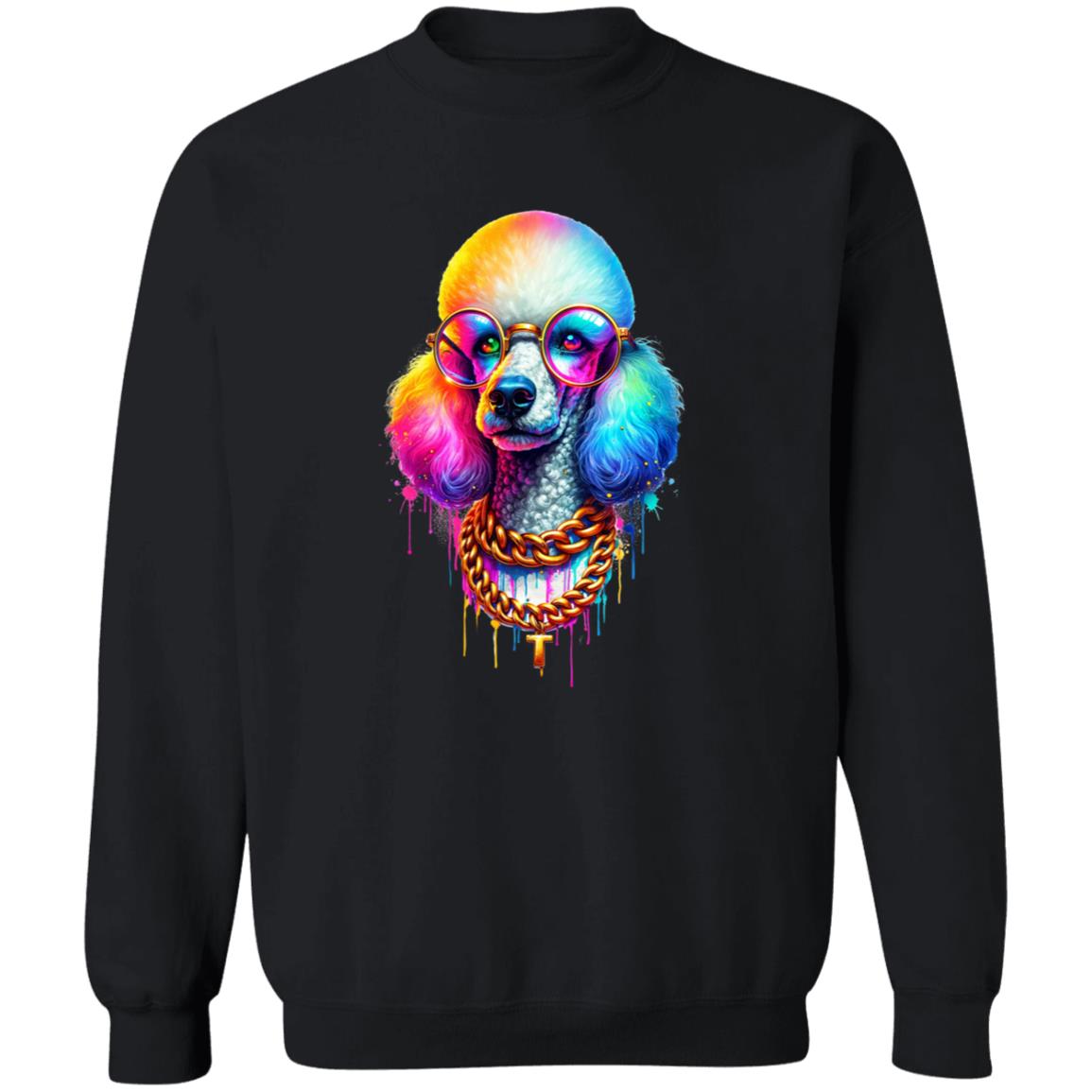 Poodle with glasses hip style Color Splash Unisex product image 5