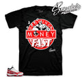 Retro 11 Fire Red Blowing Money Fast Shirt
