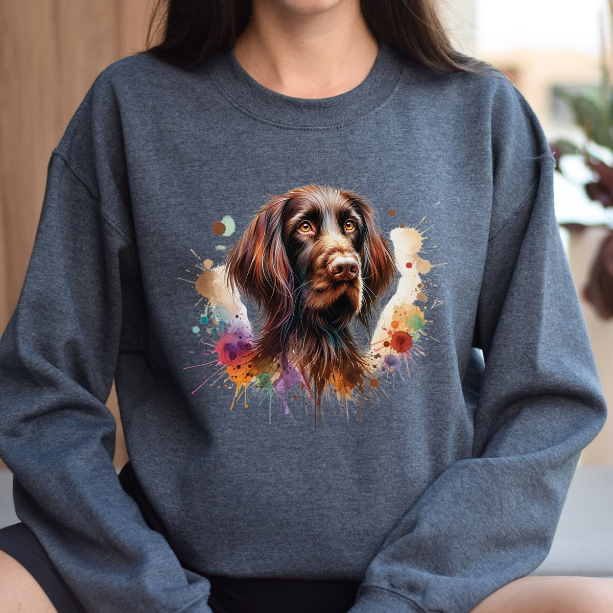 Artistic German Longhaired Pointer Color Splash Unisex product image 3