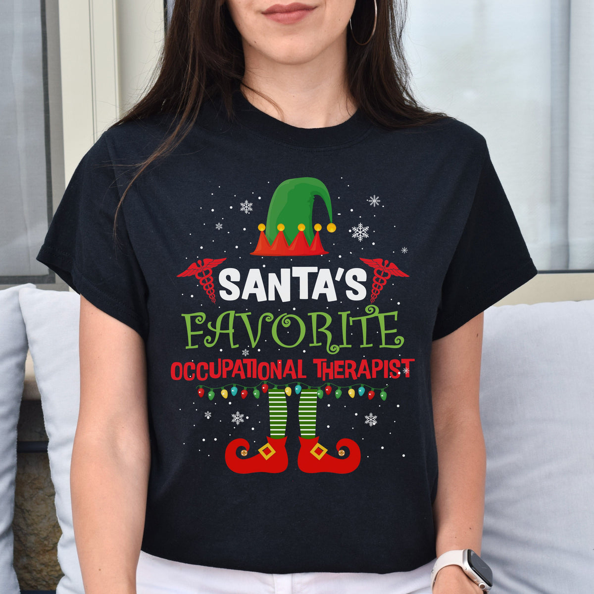 Santa's Favorite Occupational Therapist Christmas Unisex product image 1