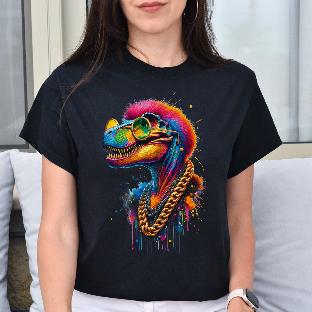 Tyrannosaurus Rex (T-Rex) in hip style Color Splash Unisex product image 5