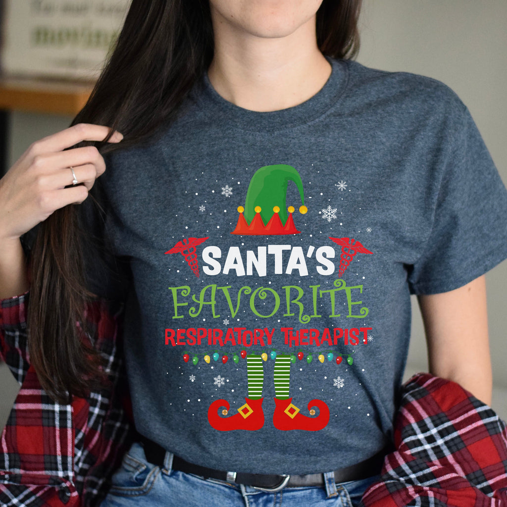 Santa's Favorite Respiratory Therapist Christmas Unisex product image 2
