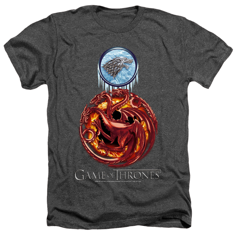Game of Thrones Combined Targaryn And Stark - Men's Heather product image 1