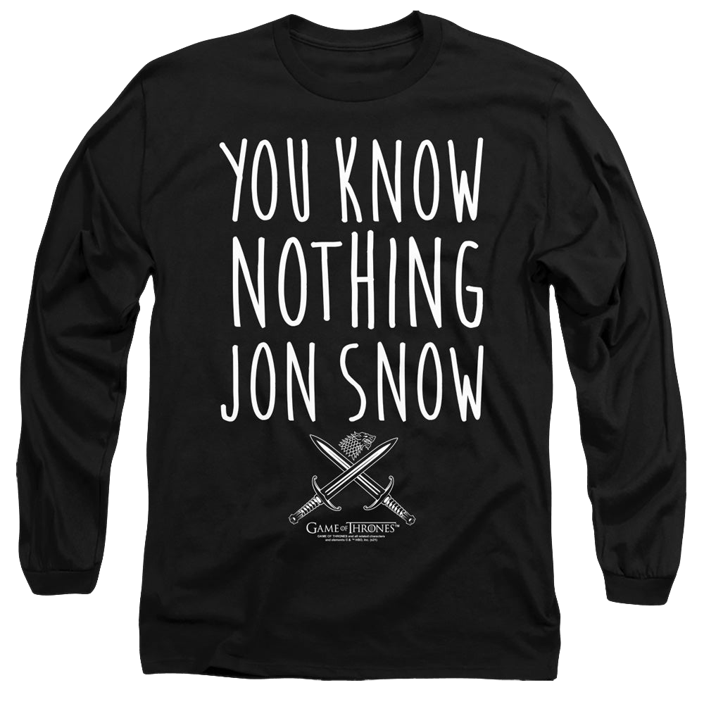 Game of Thrones You Know Nothing Jon Snow - Men's Long product image 1