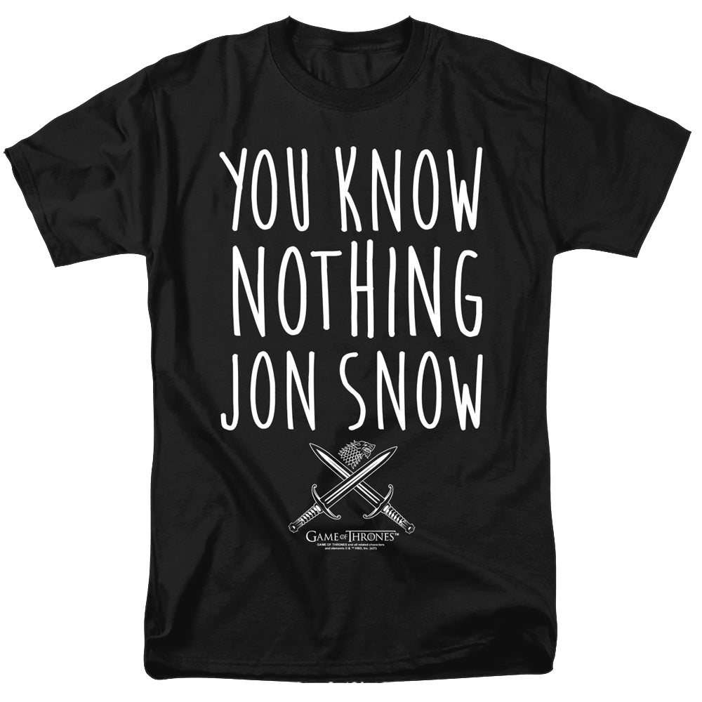 Game of Thrones You Know Nothing Jon Snow - Men's Regular product image 1