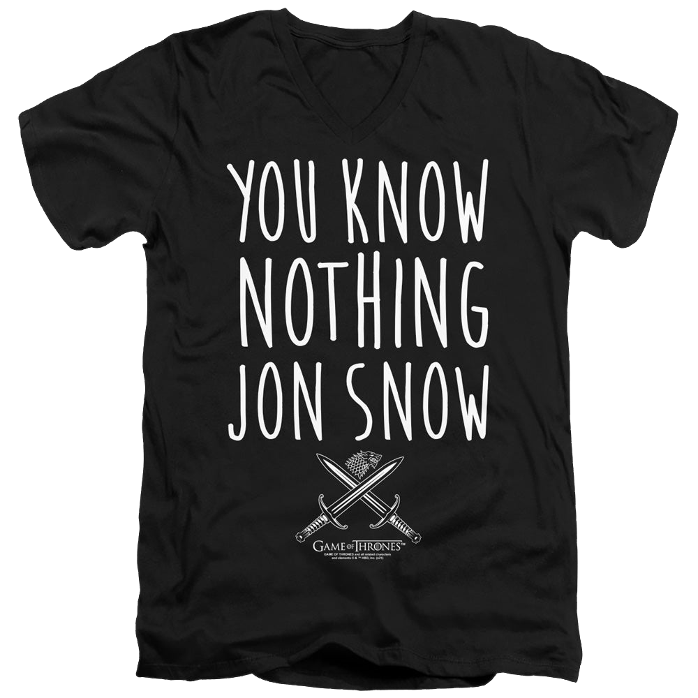 Game of Thrones You Know Nothing Jon Snow - Men's V-Neck product image 1