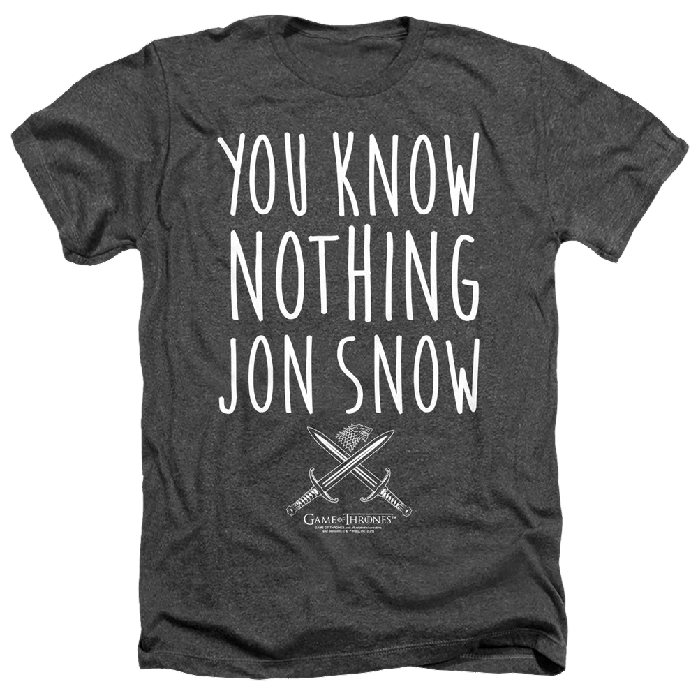Game of Thrones You Know Nothing Jon Snow - Men's Heather product image 1