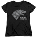 Game of Thrones Stark Winter Is Coming On Black - Women's product image 1
