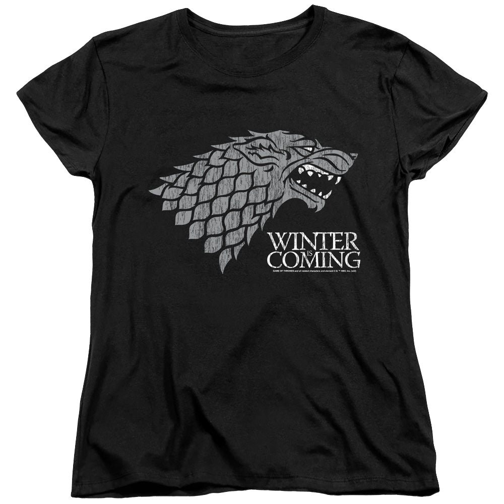 Game of Thrones Stark Winter Is Coming On Black - Women's product image 1