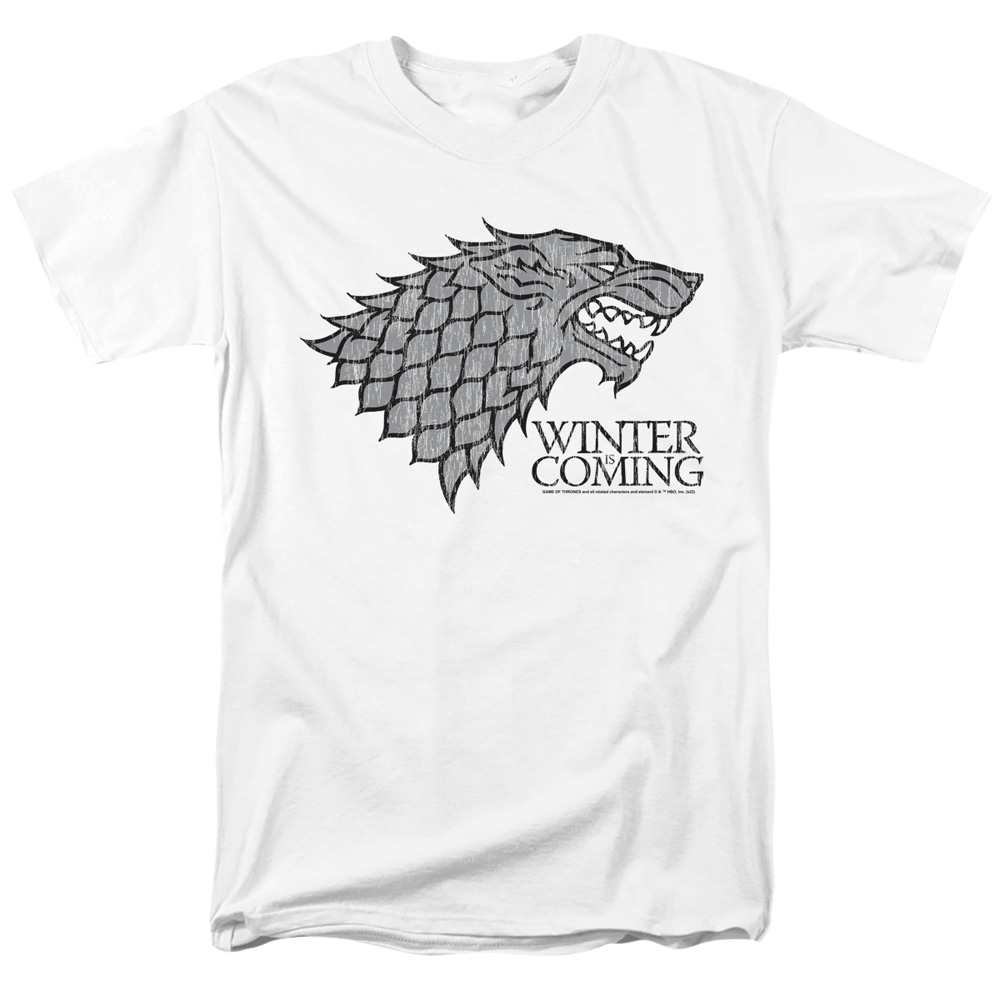 Game of Thrones Stark Winter Is Coming On White - Men's product image 1