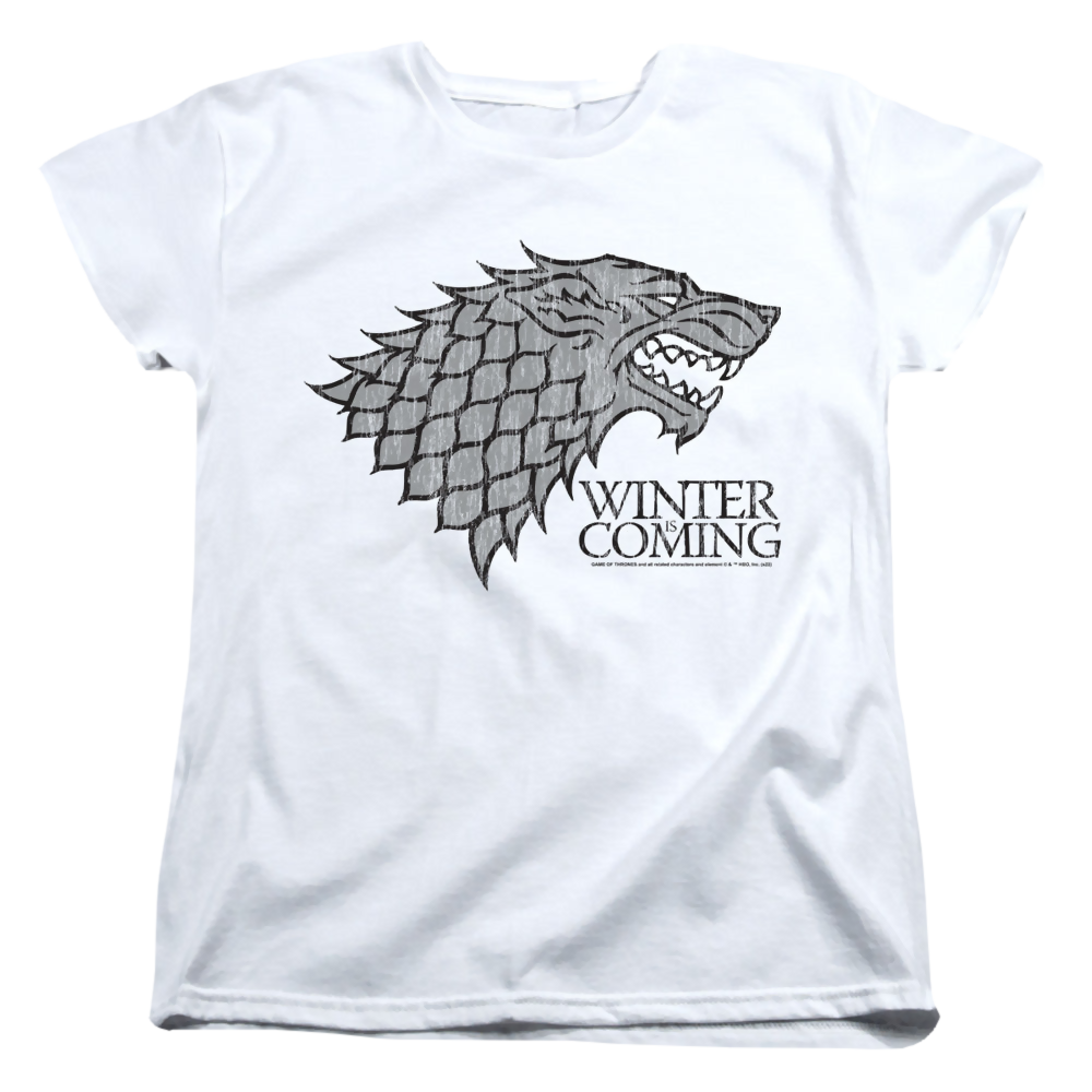 Game of Thrones Stark Winter Is Coming On White - Women's product image 1