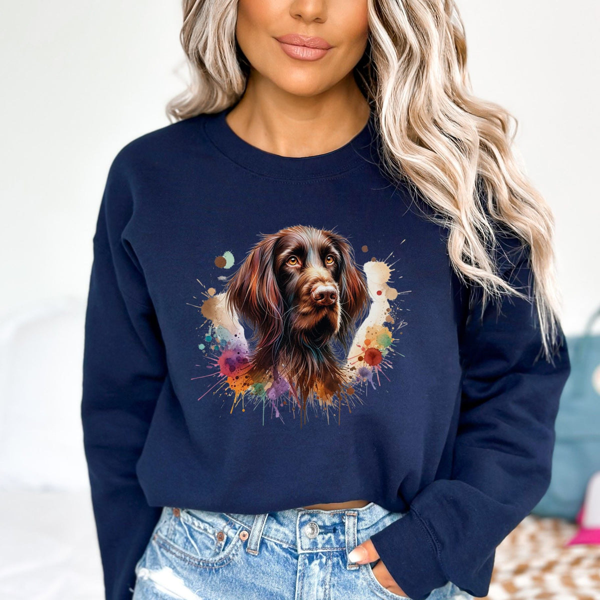 Artistic German Longhaired Pointer Color Splash Unisex product image 2