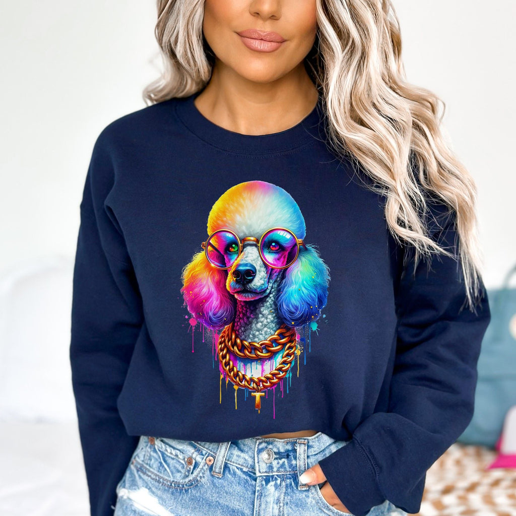 Poodle with glasses hip style Color Splash Unisex product image 2