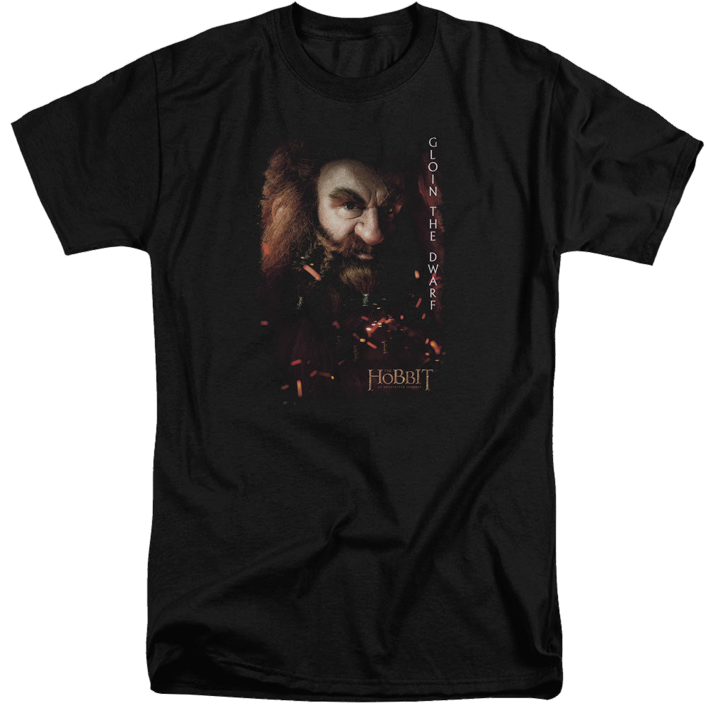 Hobbit Movie Trilogy, The Gloin Poster - Men's Tall Fit T-Shirt