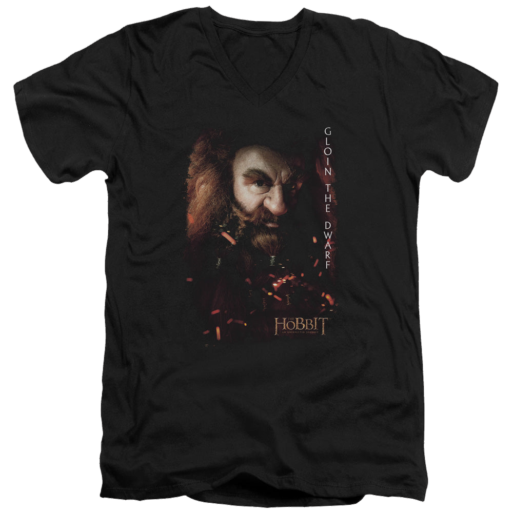 Hobbit Movie Trilogy, The Gloin Poster - Men's V-Neck T-Shirt