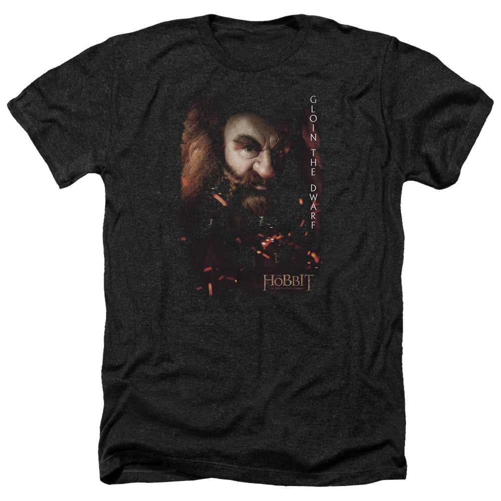 Hobbit Movie Trilogy, The Gloin Poster - Men's Heather T-Shirt