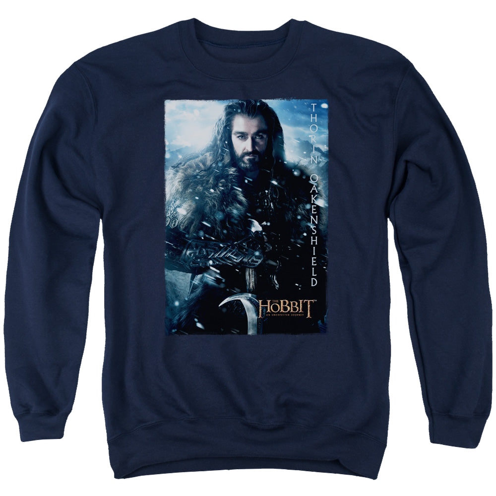 Hobbit Movie Trilogy, The Thorin Poster - Men's Crewneck Sweatshirt