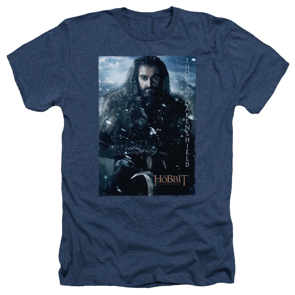 Hobbit Movie Trilogy, The Thorin Poster - Men's Heather T-Shirt