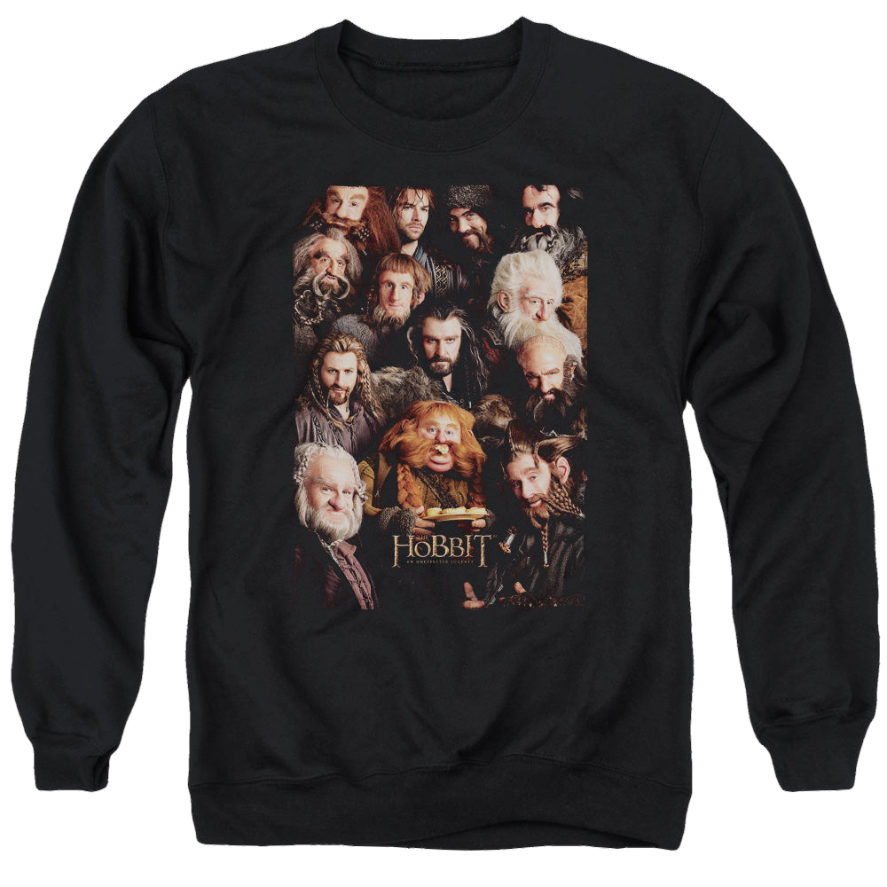 Hobbit Movie Trilogy, The Dwarves Poster - Men's Crewneck Sweatshirt