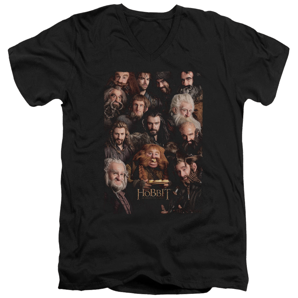 Hobbit Movie Trilogy, The Dwarves Poster - Men's V-Neck T-Shirt