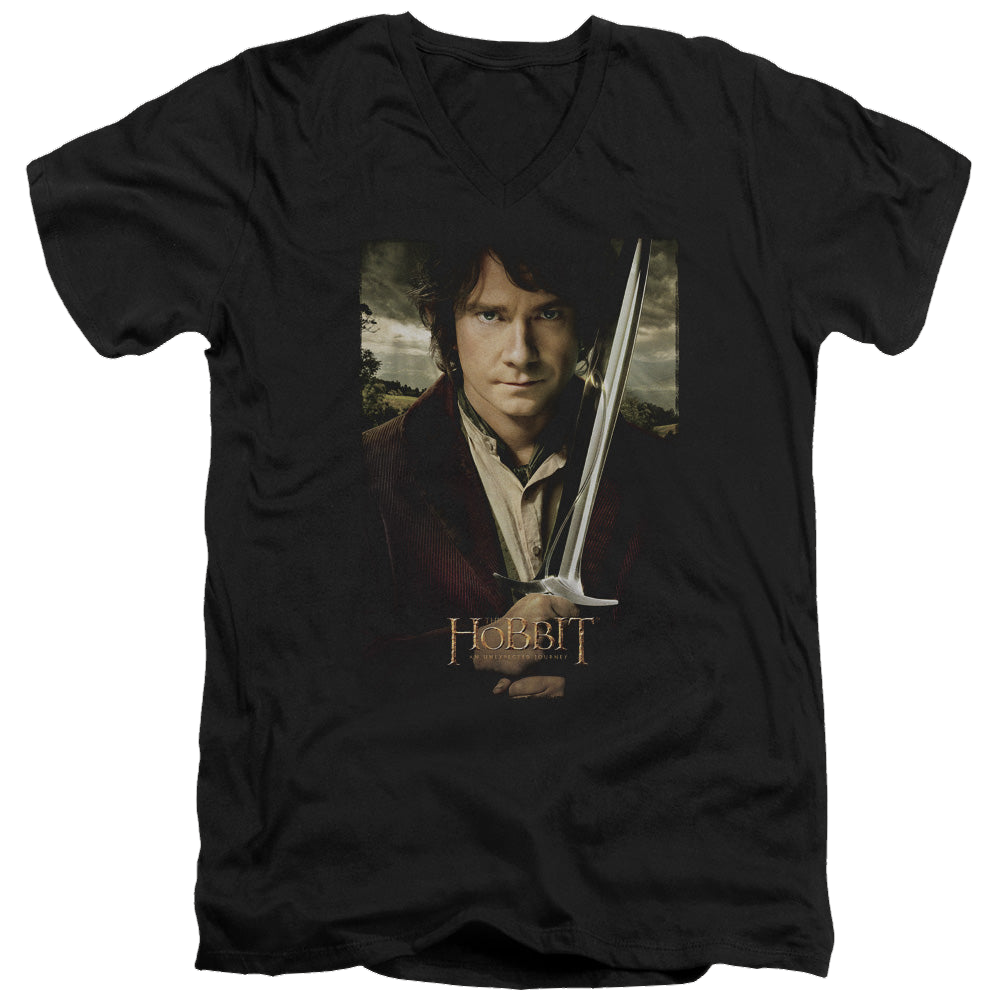 Hobbit Movie Trilogy, The Baggins Poster - Men's V-Neck T-Shirt