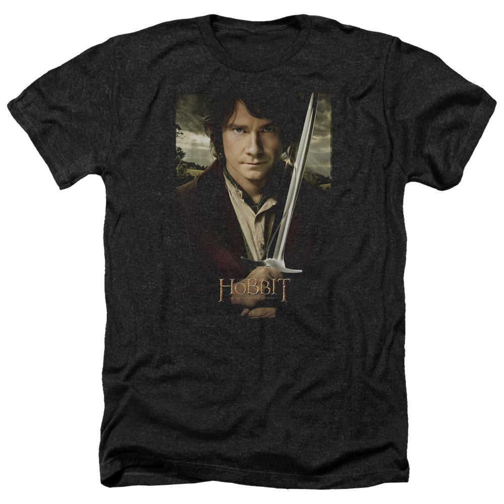 Hobbit Movie Trilogy, The Baggins Poster - Men's Heather T-Shirt