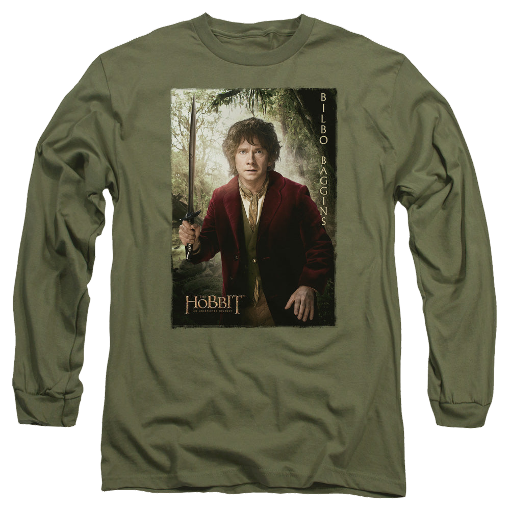 Hobbit Movie Trilogy, The Bilbo Poster - Men's Long Sleeve T-Shirt