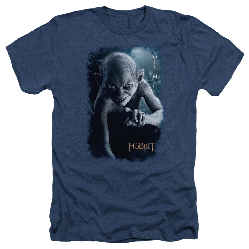 Hobbit Movie Trilogy, The Gollum Poster - Men's Heather T-Shirt