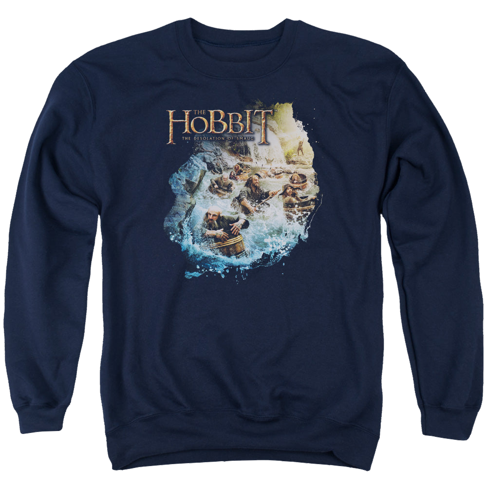 Hobbit Movie Trilogy, The Barreling Down - Men's Crewneck product image 1