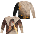 Hobbit Movie Trilogy, The Smaug Attack (Front/Back Print) - Men's All-Over Print Long Sleeve