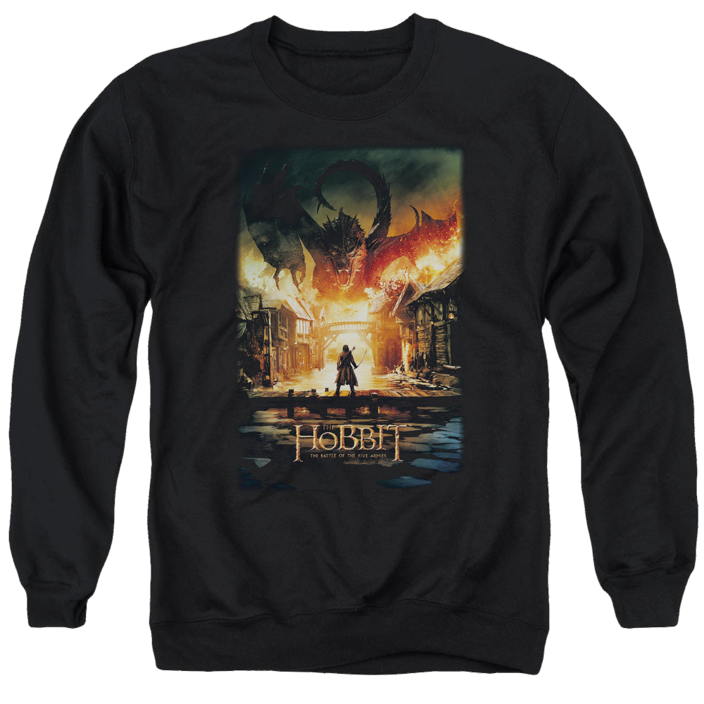 Hobbit Movie Trilogy, The Smaug Poster - Men's Crewneck Sweatshirt