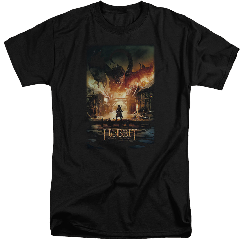 Hobbit Movie Trilogy, The Smaug Poster - Men's Tall Fit T-Shirt