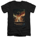 Hobbit Movie Trilogy, The Smaug Poster - Men's V-Neck T-Shirt