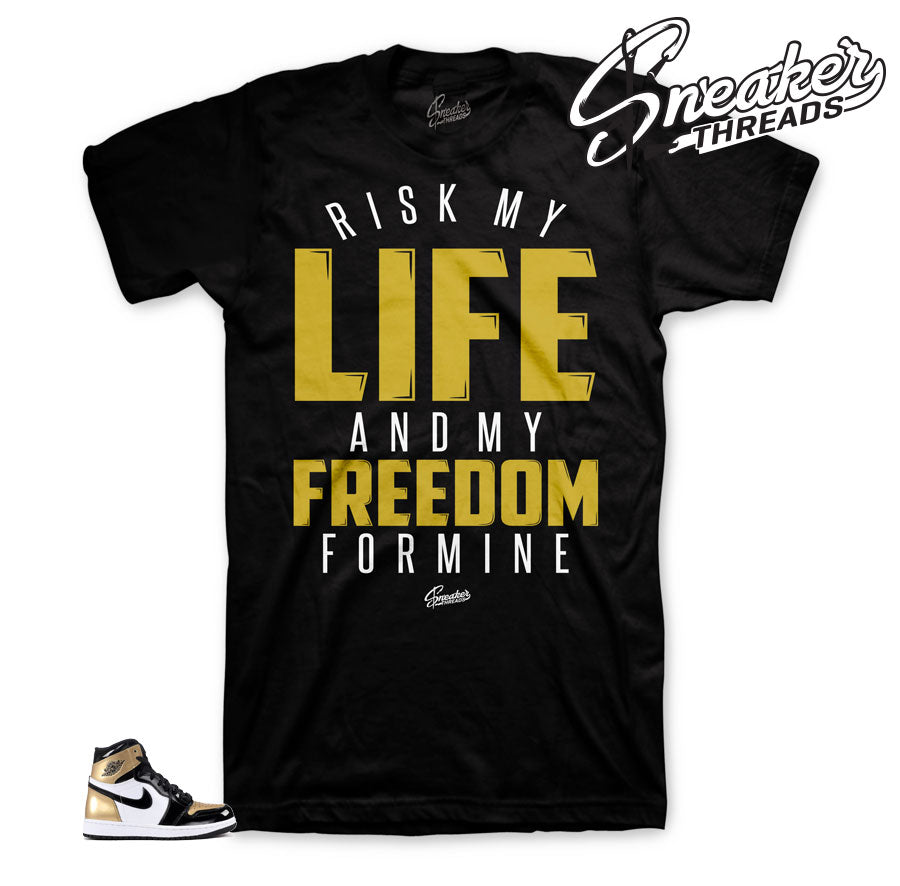 Retro 1 Gold Toe My Life Shirt