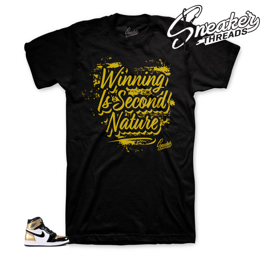 Retro 1 Gold Toe Second Nature Shirt