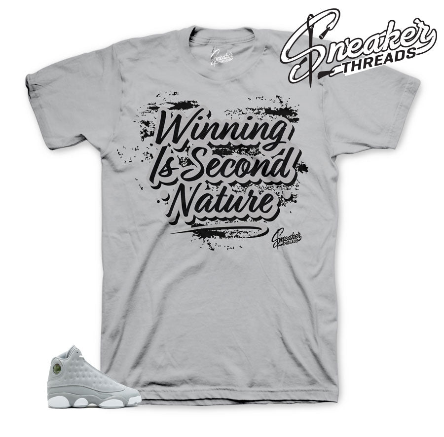 Retro 13 wolf Grey Second Nature Shirt