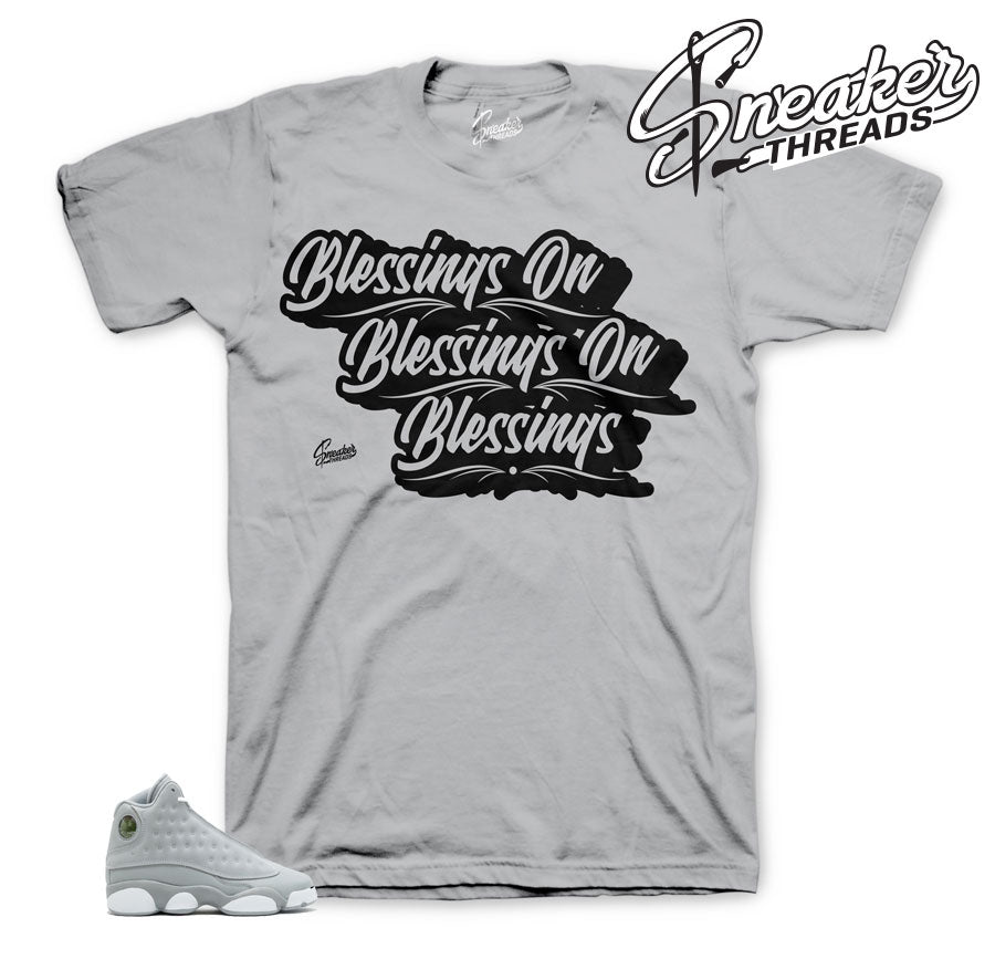 Retro 13 wolf Grey Blessings Shirt