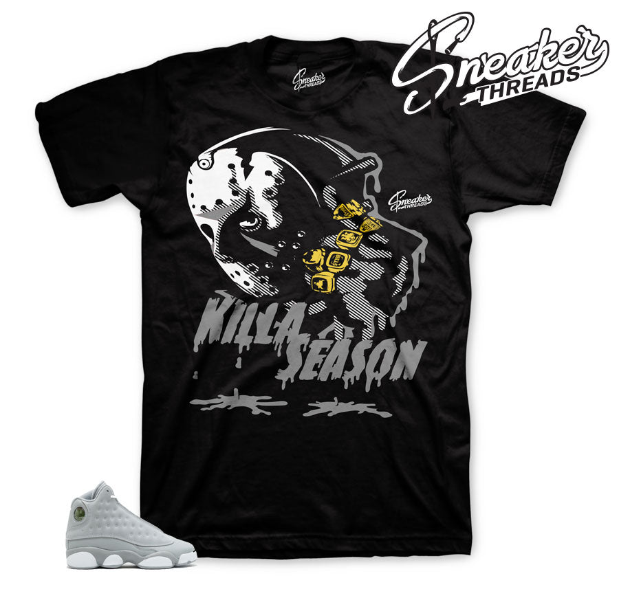 Retro 13 wolf Grey Killa Season Shirt