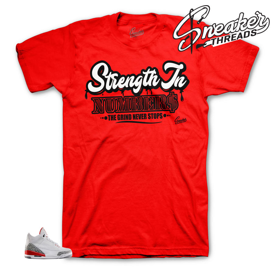 Retro 3 Katrina Strength In Numbers Shirt