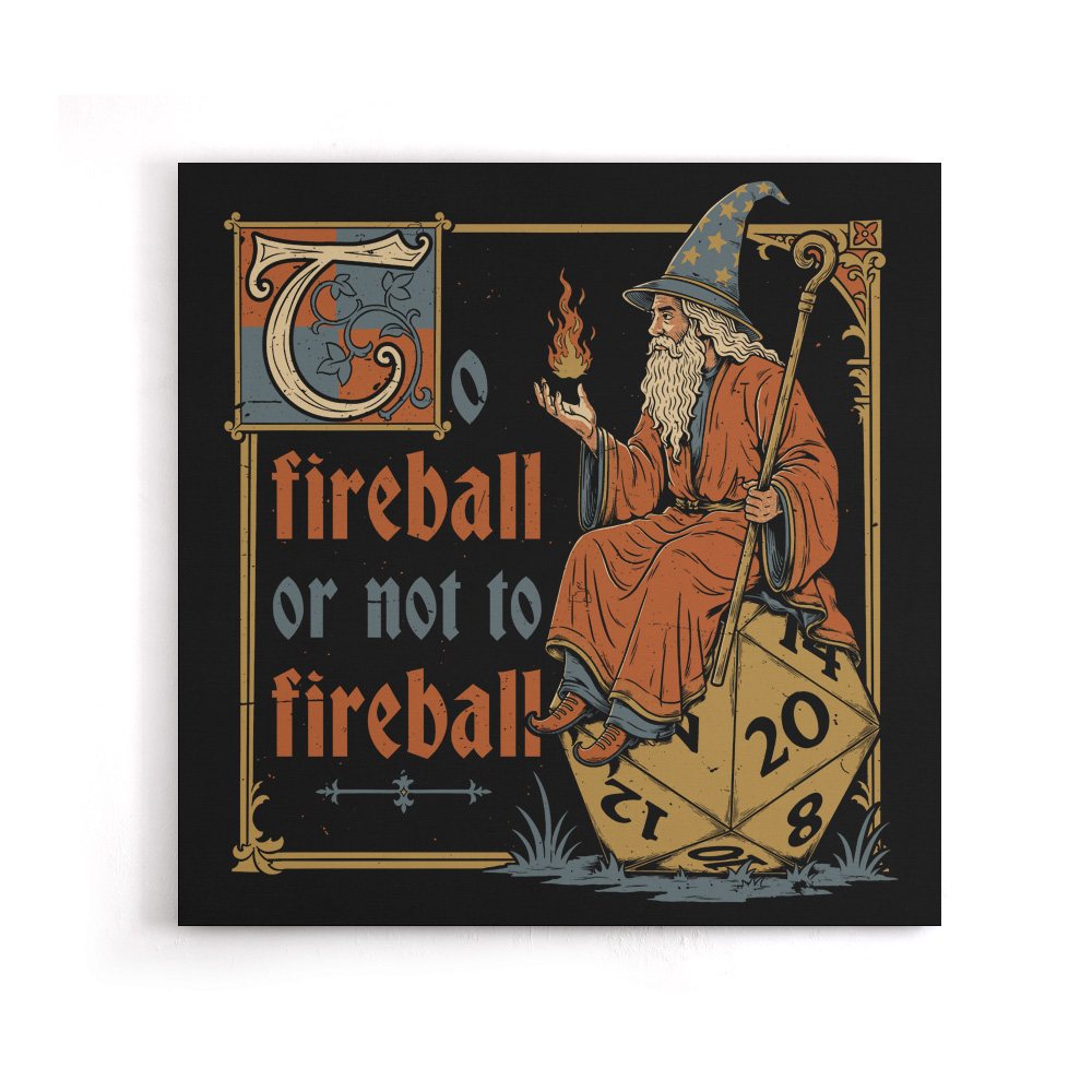 Medieval Wizard - Canvas Print