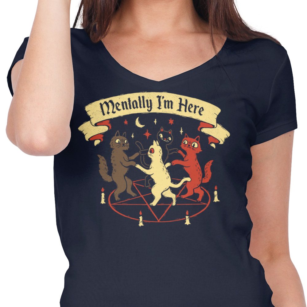 Mentally I'm Here - Women's V-Neck product image 5