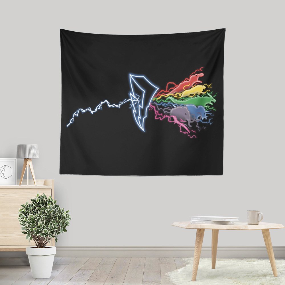 Morphin' Side of the Zords - Wall Tapestry