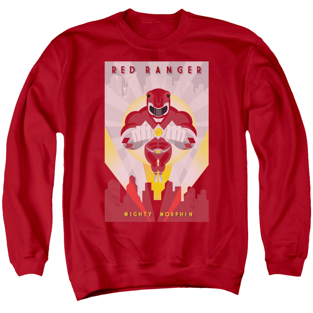 Mighty Morphin Power Rangers Red Deco - Men's Crewneck product image 1