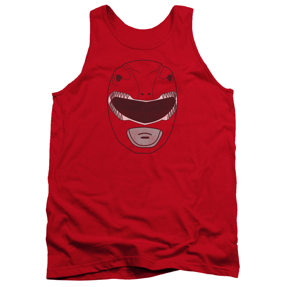 Mighty Morphin Power Rangers Red Ranger Mask - Men's Tank Top